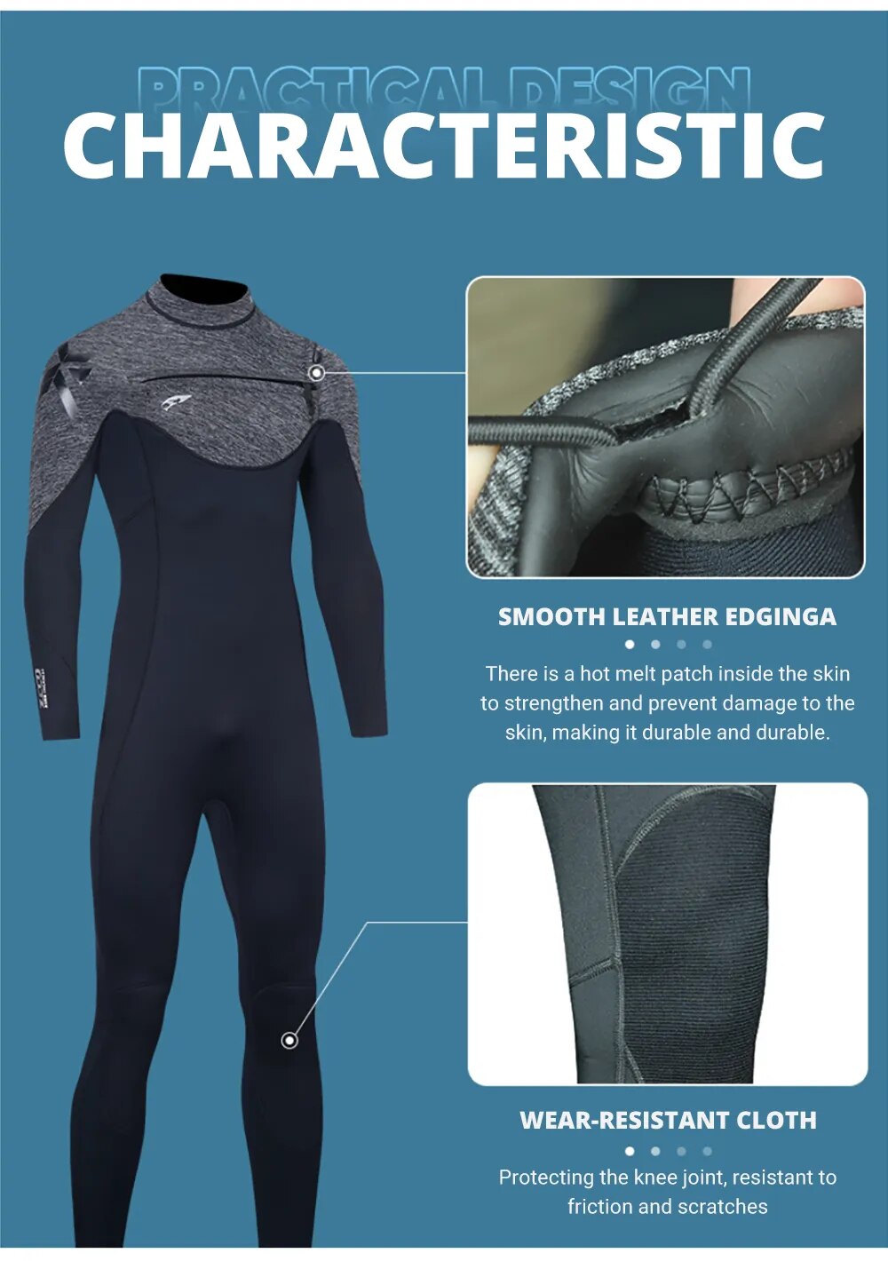 Premium 3MM Neoprene Wetsuit Men Women Surf Scuba Diving Suit Keep Warm Surf Fishing Spearfishing Kitesurf Women WetSuit