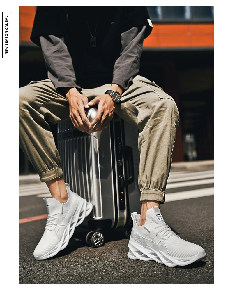 Men Shoes Breathable Fashion Mesh Running Shoes Man High Quality Unisex Light Tennis Baskets Athletic 2023 Sneakers for Men