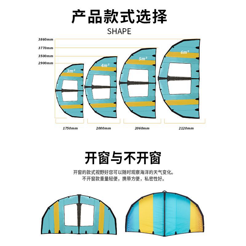 Surfing Wing Foil Surf Hydrofoil Inflatable Wingfoil Kite Wingsurf 4m/5m Skiing Ice Snow Sports