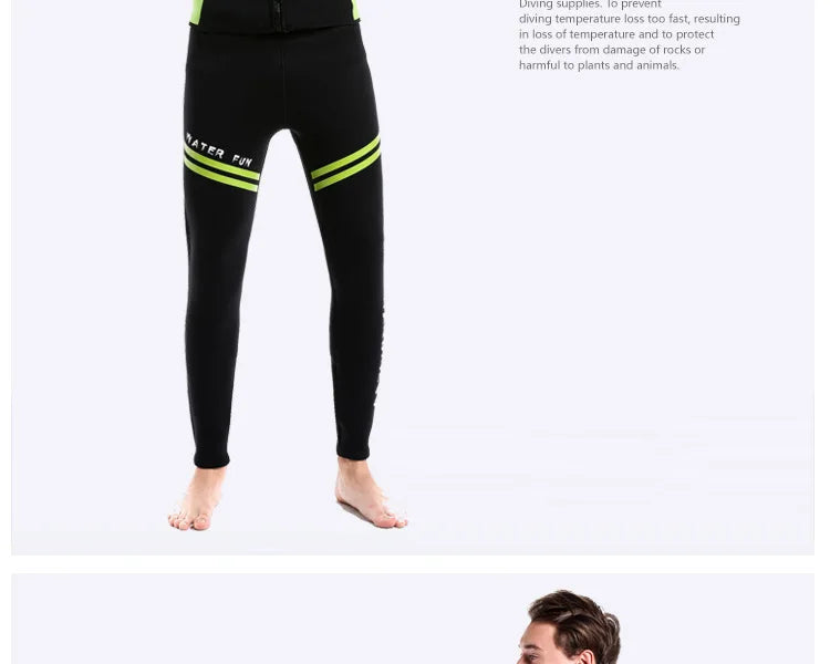 3mm Neopreno Wetsuit Surf Suit Pant Top Surfing Winter Swimwear Kitesurf Scuba Diving Suit Rash Guards Swimsuits Men Women