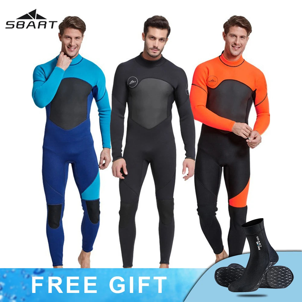 Men Wetsuit 3mm Neopreno Keep Warm One-Piece Swimsuits Quick Dry Snorkeling Kayaking Surfing Clothes Diving Suit Kitesurf