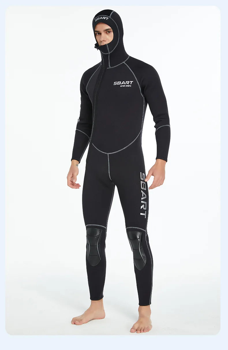 Neopreno Wetsuit Surf Suit 3mm Man Kitesurf Scuba Diving Suit Winter Swimwear Hooded Wetsuit Fullbody Swimsuits Male Rash Guards