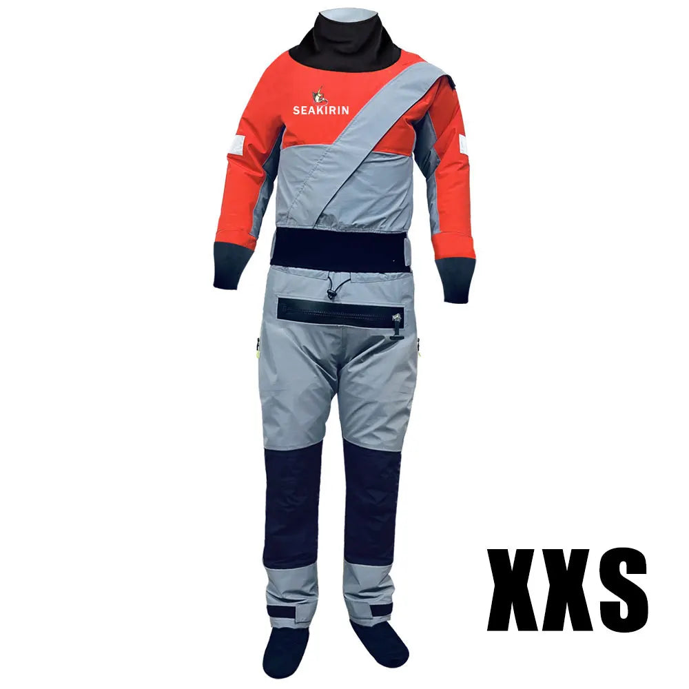 3-Ply Mens Semi-Dry Suit Breathable Warm Paddling Drysuit Wetsuit for Kids to Aduct Angler Kayak Fishing ATV&UTV Riders Clothing