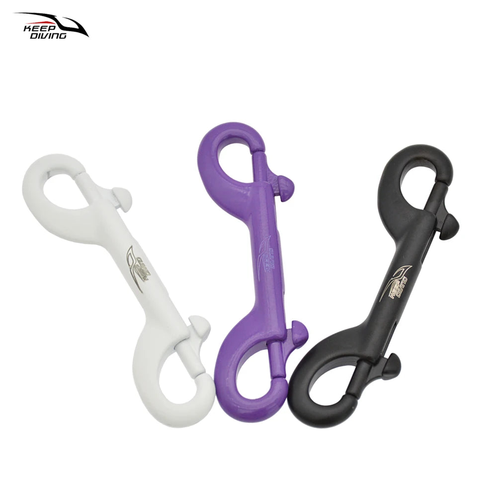 1 PCS KEEP DIVING 316 Stainless Steel Scuba Diving Double Ended Hook Accessory For Equipment BCD Chioce Snap Bolt kit Quick Draw