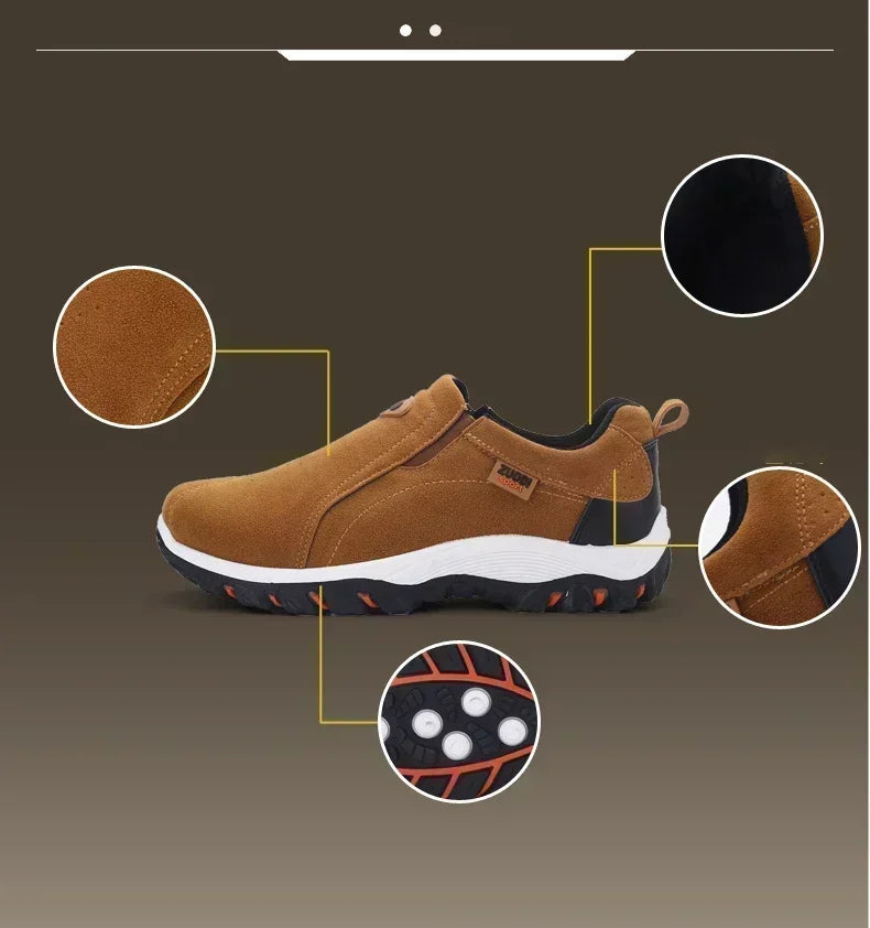 2024 New Outdoor Lightweight Men's Casual Sports Slip-on Walking Shoes Hot Selling Men's Loafers Breathable Flat Shoes for Men