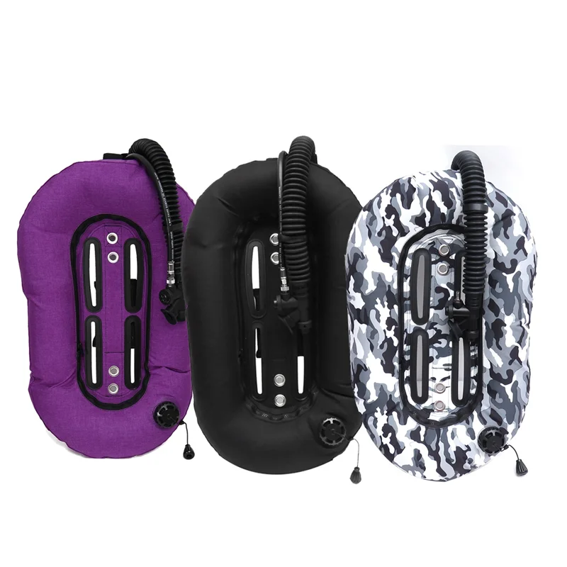 New 30Lbs Scuba Diving Snorkeling Donut Wing Single Tank BCD Buoyancy Compensator Professional Diver Gear,Black
