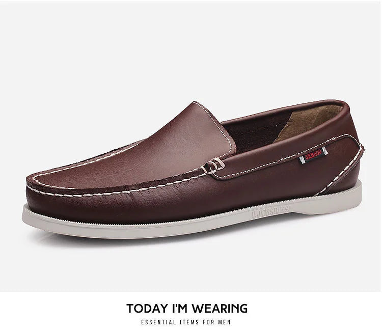 Men's Shoes Large Sailing Korean Edition Trendy Driving Dou Dou Casual Leather Shoes for Men