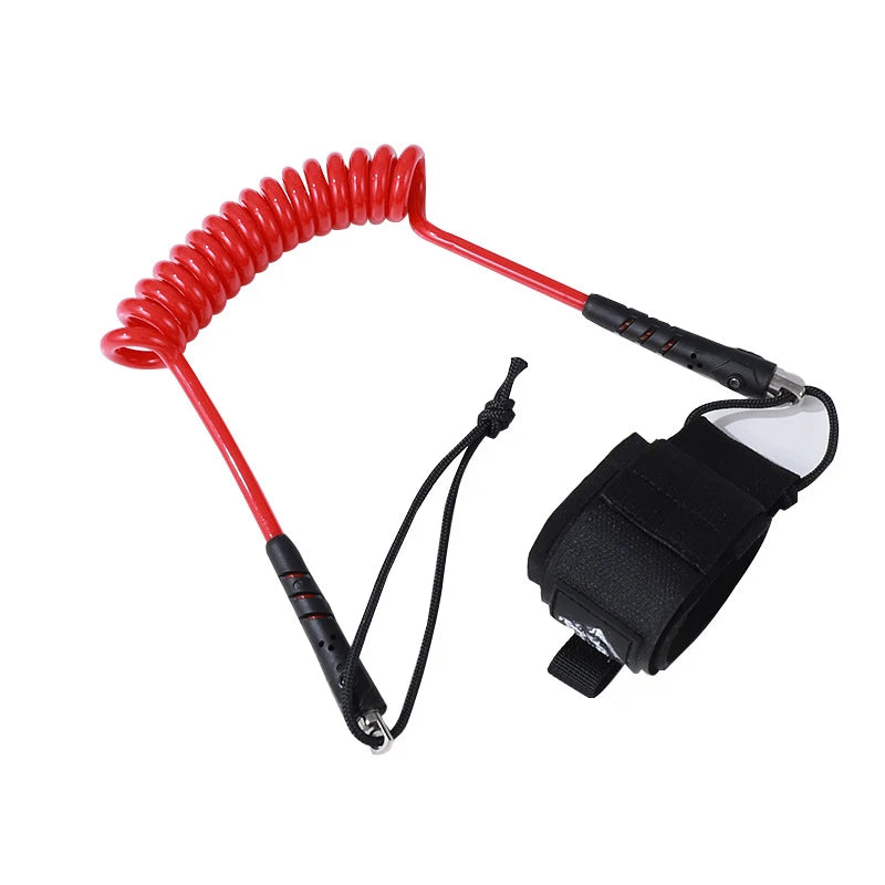 Surfboard accessories Surfboard elastic retractable safety hand rope wakeboard raft kayak lifesaving TPU rotatable wrist strap