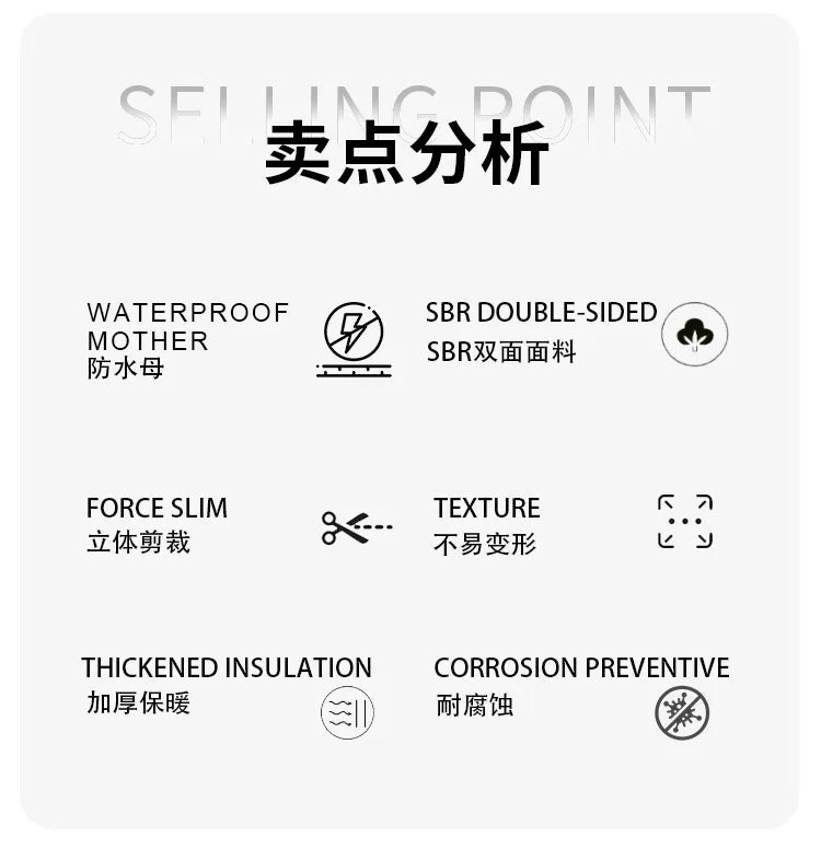 Wetsuit Man Surf Suit 1.5mm Neopreno Kitesurf Diving Suit Snorkeling Swimwear Rash Guards Kayaking Clothing Male Swimsuits