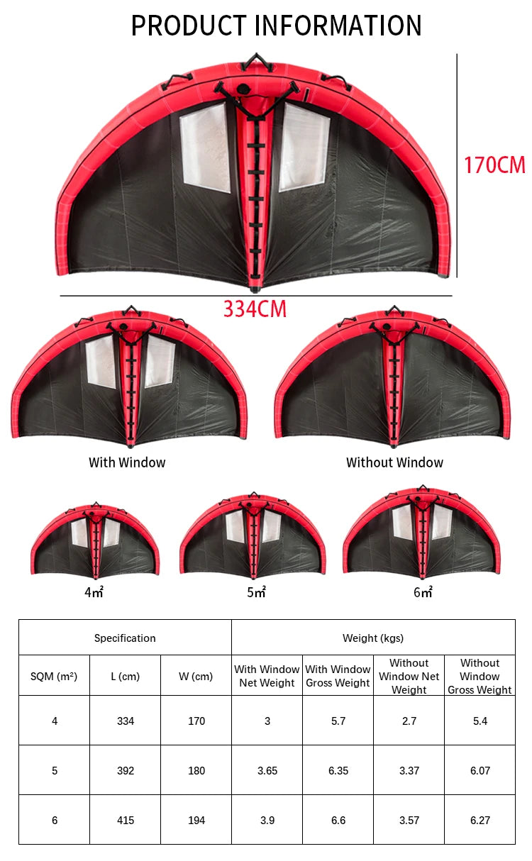 Water Sports Inflatable Surfing Wing Foil Electric Foil Board Hydrofoil Wing Foil Surfing Kite Wingsurfing