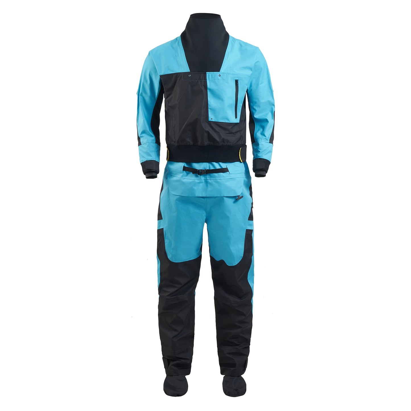 Men Drysuits Latex Cuff and Splash Collar Flatwater Paddling Waterproof Breathable Dry Suit DM32