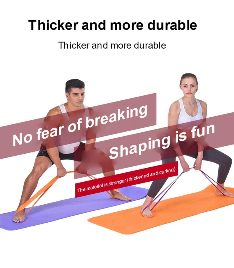 Resistance Bands 208cm Long Elastic Fitness Rubber Bands Resist Band For Home Gym Workout Expander Strength Trainning Equipment