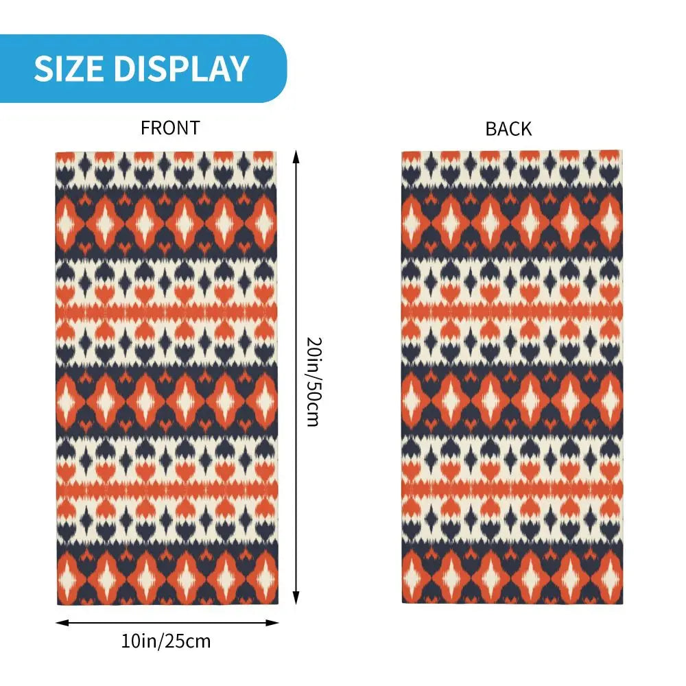 Ethnic Style Bohemia Bandana Neck Cover Printed Balaclavas Wrap Scarf Multifunctional Cycling Outdoor Sports Unisex Adult Winter