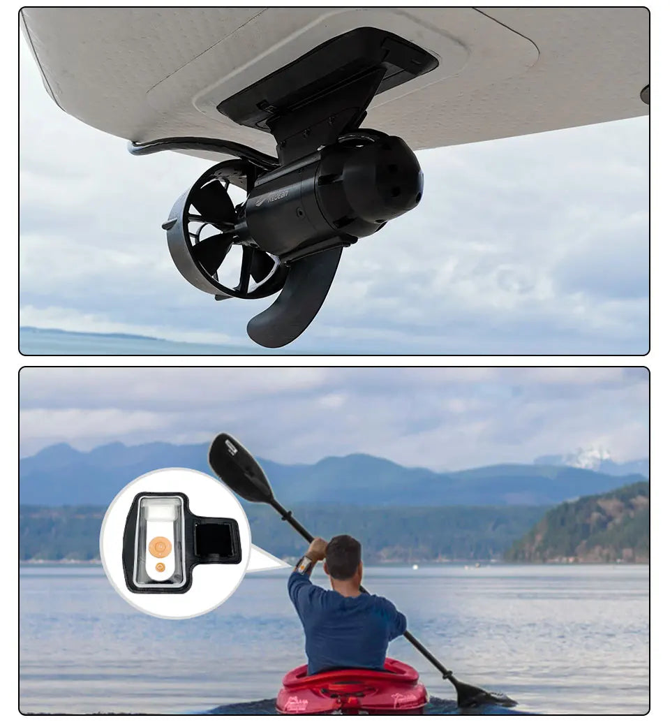 Electric Motor With  Battery Case Fishing Electric Fin Stand Up Paddle Board Push Motor E Fin SUP Surf Kayak POWER FIN