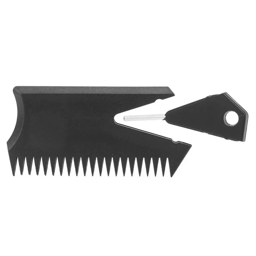 Pente de cera para prancha de surf, pente para remover cera SUP com chave de barbatana para esportes aquáticos e surf