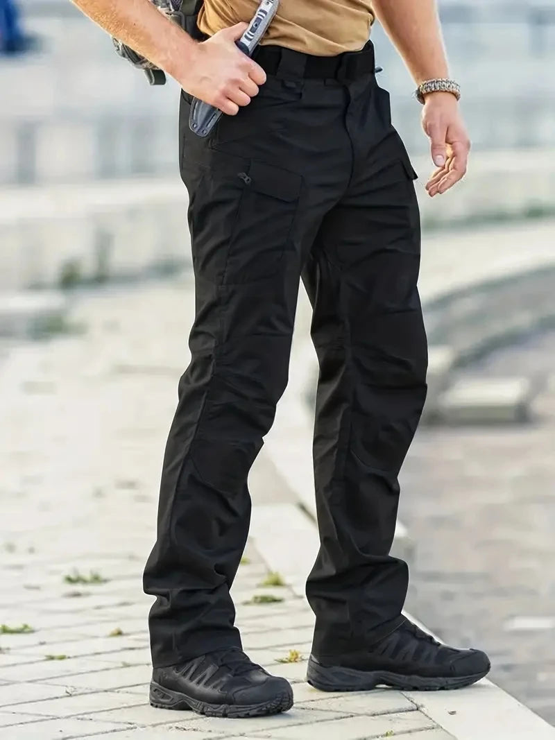 Men's Outdoor Multi Functional Tactical Pants, Multi Pocket Outdoor Hiking Sweatpants, Water-repellent, wear-resistant