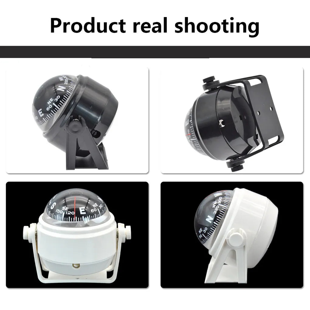1 Set Boat Sailing Compass Small Navigation Tools Navigating Tools Sailing Tool with Clear Displaying for Outdoor White