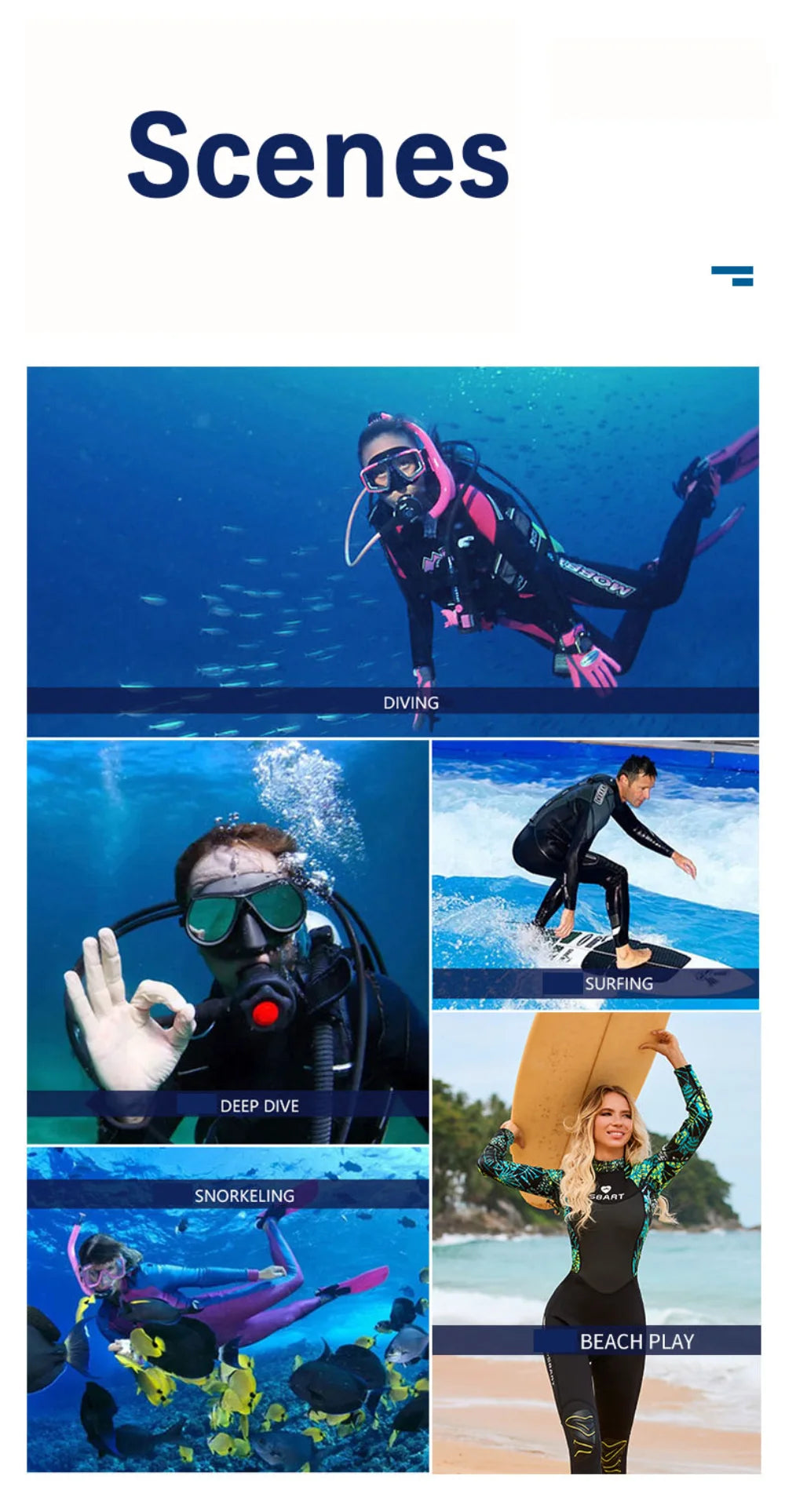 Neoprene Women's Surf Suit Wetsuit 3mm Diving Suit Kayak Kitesurf Swimsuit Winter Swimwear Female Rash Guards Roupa De Mergulho