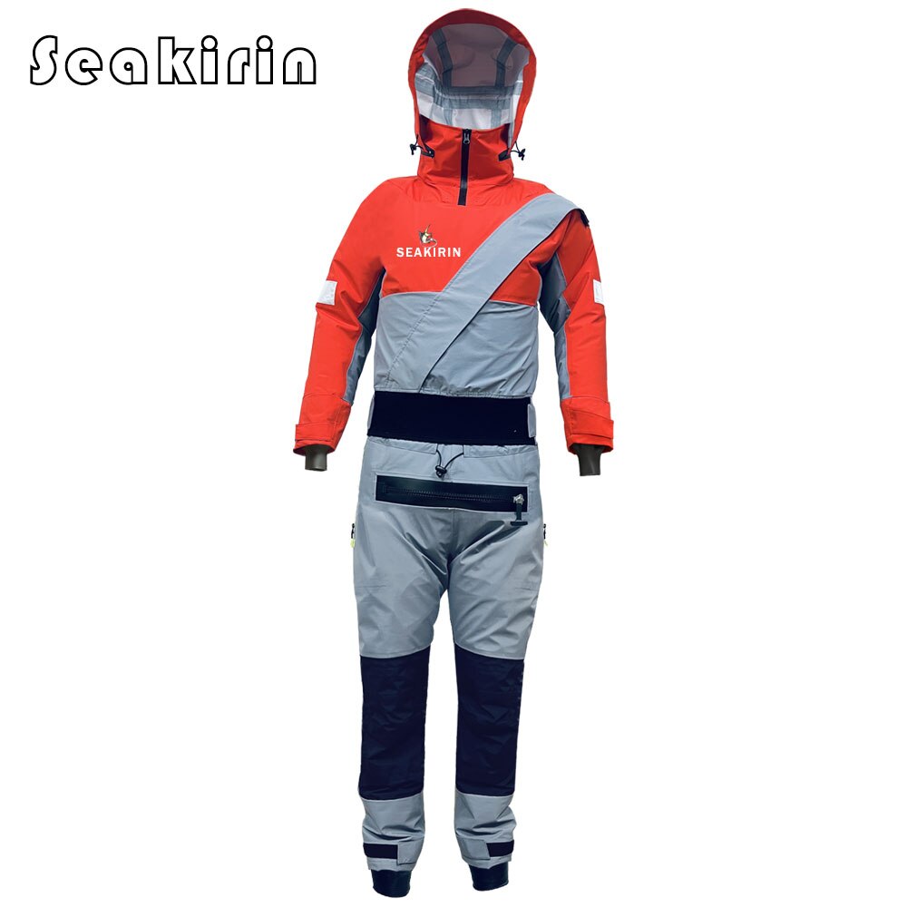 Mens Hooded Dry Suit With Latex Ankle Seals For Paddling Kite Surfing Water Skiing Wingsurfing Jetsurfing Motosurfing Jetboard