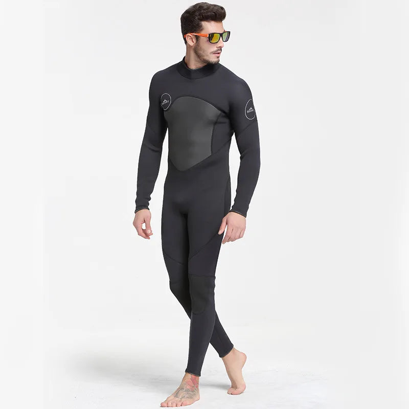 Men Wetsuit 3mm Neopreno Keep Warm One-Piece Swimsuits Quick Dry Snorkeling Kayaking Surfing Clothes Diving Suit Kitesurf