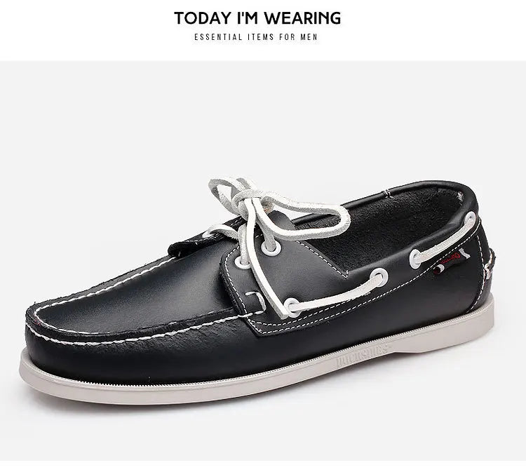 Men's Shoes Large Sailing Korean Edition Trendy Driving Dou Dou Casual Leather Shoes for Men