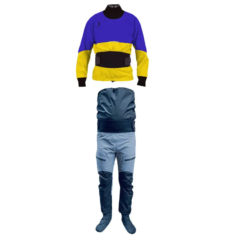 Drysuit Separate Dry Cag Trousers Combo Flexibility Waterproof Spray Jacket for paddling Canoeing Boating Trouring Winter Spring
