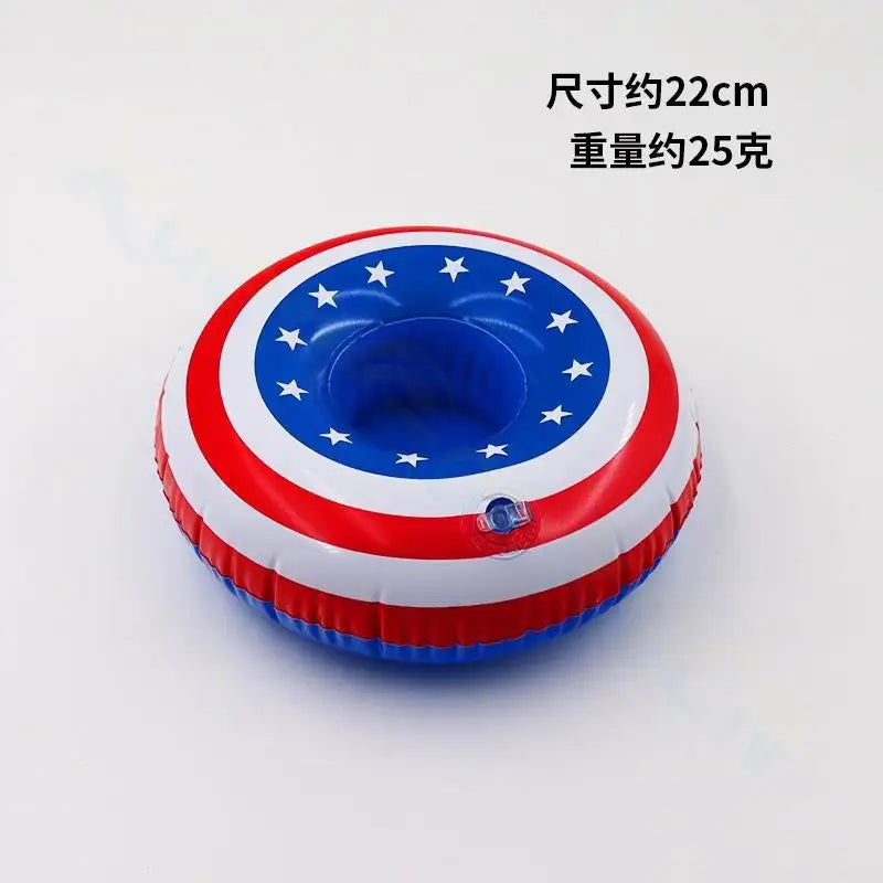 Inflatable Drink Holders Floating Toy Pool Party Bath drinking cup Seat Boat Kids Swimming Inflatable Float Water Fun Pool Toys