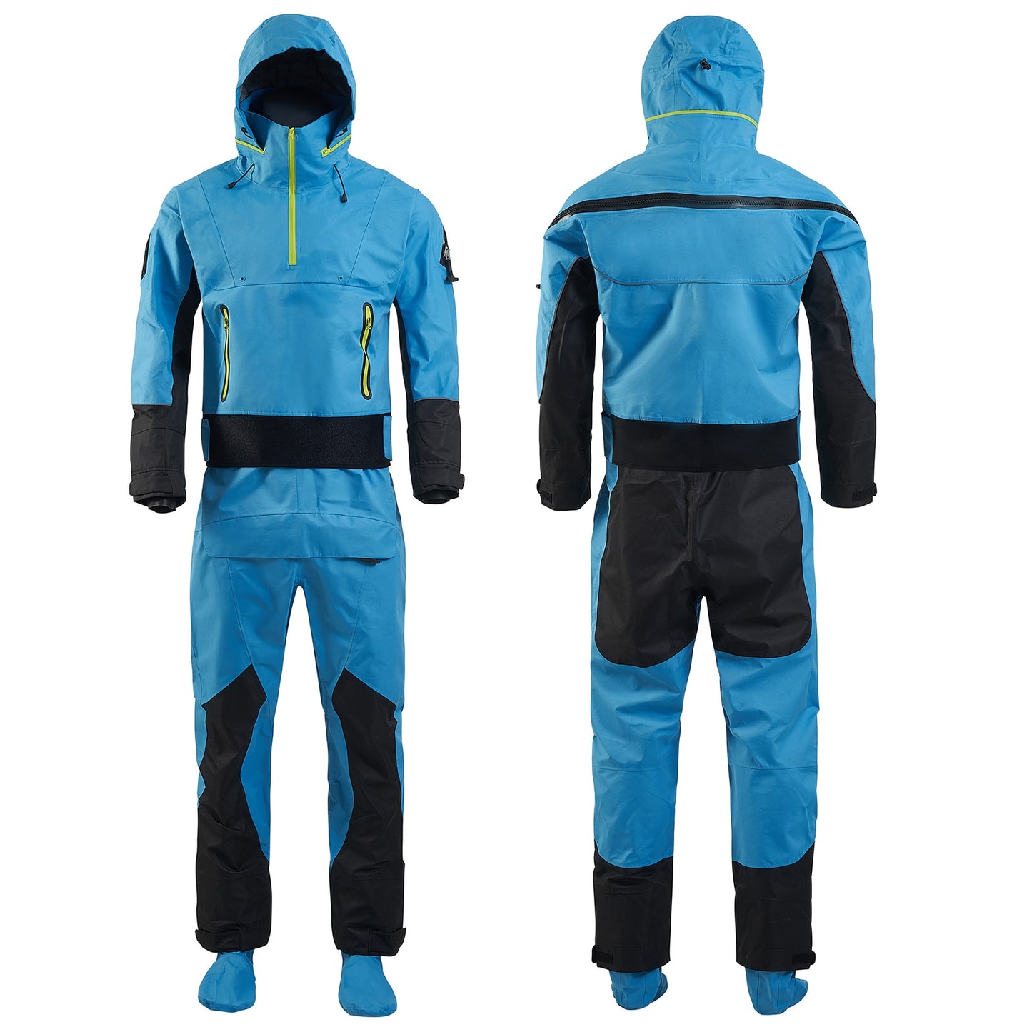 Kayak Drysuit For Men Dry Suits Latex Cuff And Splash Collar Three-layer Waterproof Material Kayaking Surfing Paddling DM114