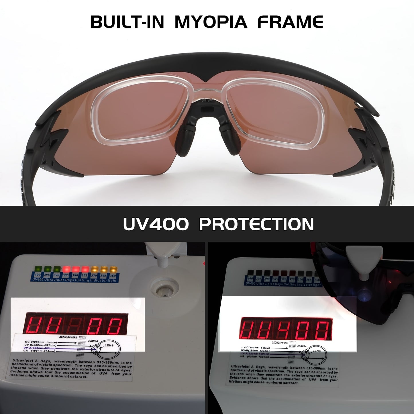 New design replace glasses frame Polarized Cycling Glasses For Man Women Bike Eyewear Cycling Sunglasses 4 Lens Goggles MTB UV