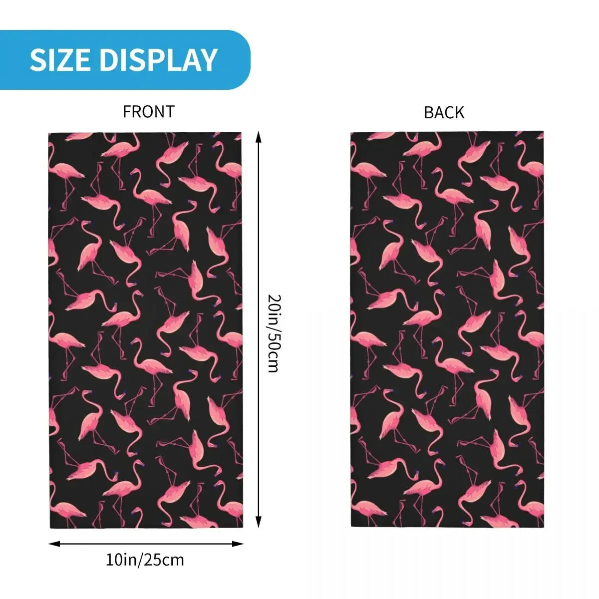Flamingo Bird Animal Bandana Neck Cover Printed Pink Balaclavas Wrap Scarf Warm Headwear Outdoor Sports for Men Women Adult