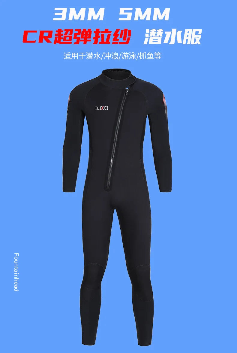 Neoprene  Long Short Men Women 3mm Wetsuit Surf Suit Swimming Kitesurf Scuba Diving Suit Comfortable Swimwear Swimsuit