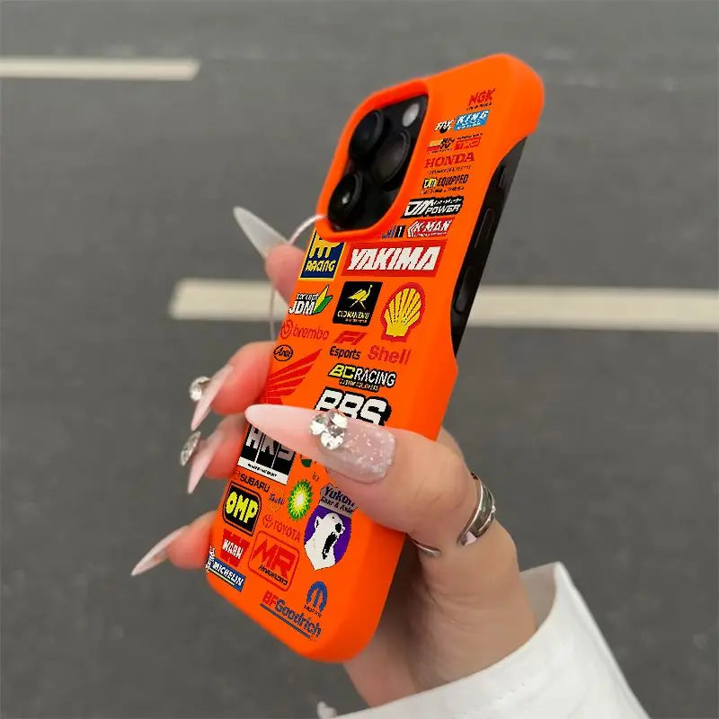 Car logo For IPhone 16 Pro Max Phone Case Borderless 15 Pro 14 13 12 Anti Drop 11 XS Silicone Shockproof TPU Soft Cover