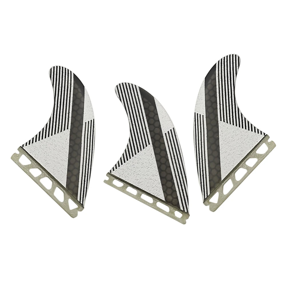 M Surfboard Fins Tri Fins Set Single Tab Thruster Carbon Fiber Surf Fins UPSURF FUTURE G5 Fins Set Surf Board Stabilizer