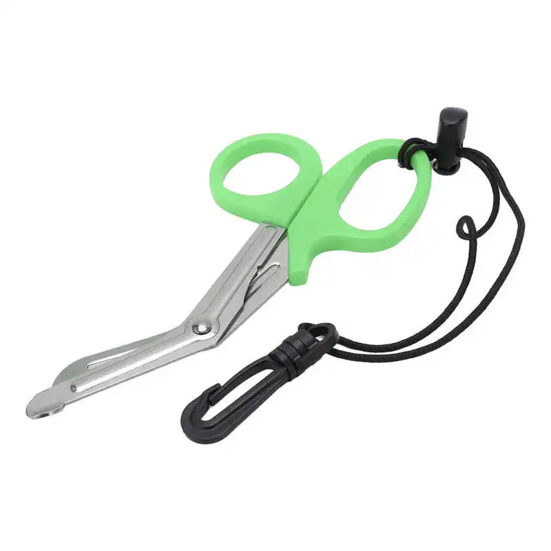 Diving Shears Safety Diving Scissors Stainless Steel Diver Shears with Lanyard and Buckle Diving Accessories