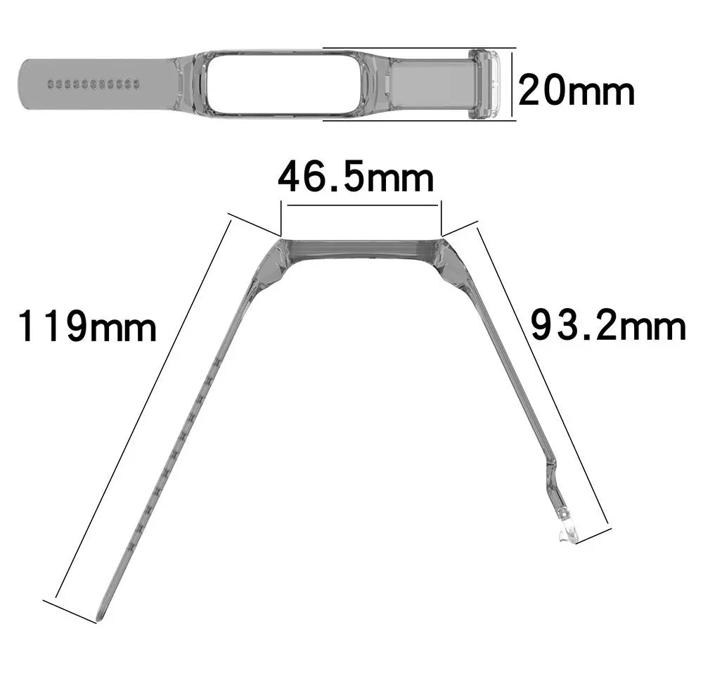 Transparent TPU Band For Samsung Galaxy Fit 2 SM-R220 Strap Discoloration In Light Bracelet For Galaxy Fit 2 SM-R220 Watchband