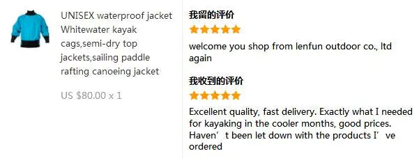 UNISEX waterproof jacket Whitewater kayak cags,semi-dry top jackets,sailing paddle rafting canoeing jacket
