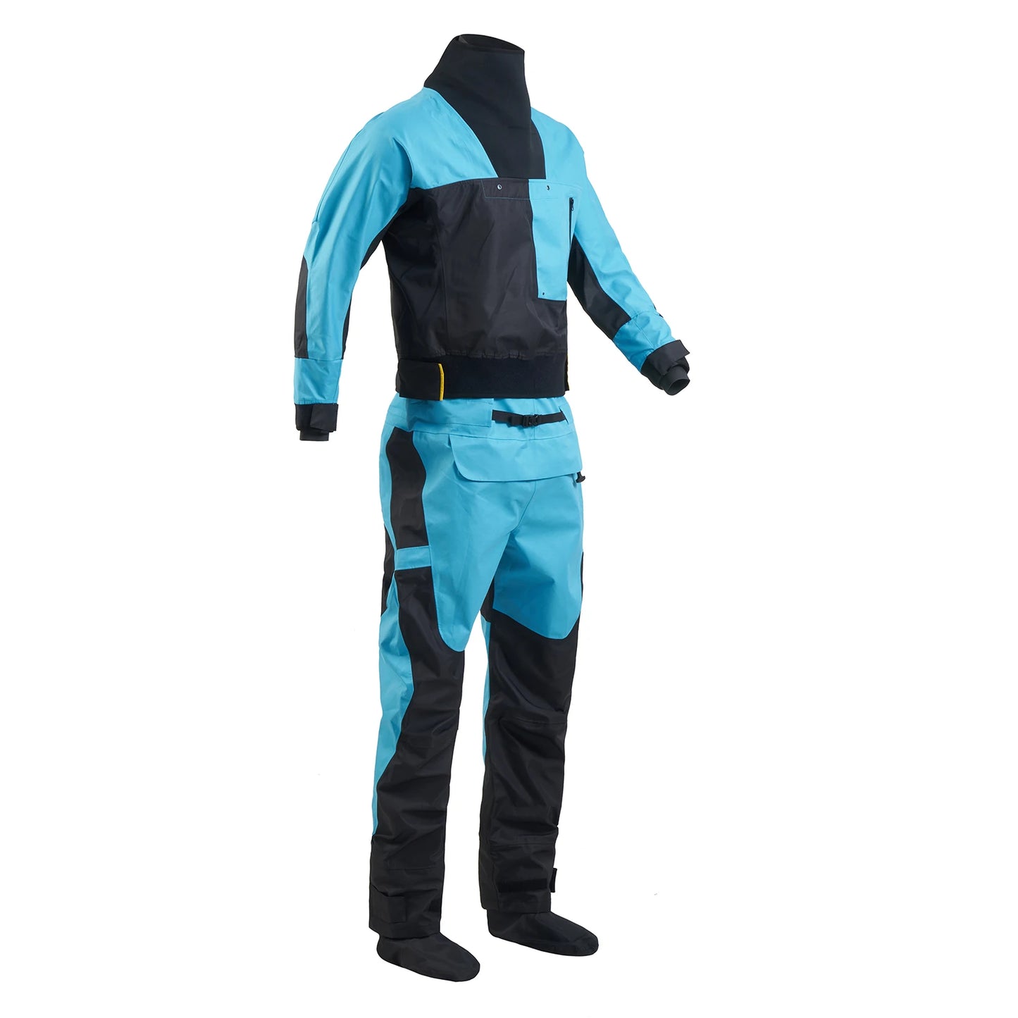 Men Drysuits Latex Cuff and Splash Collar Flatwater Paddling Waterproof Breathable Dry Suit DM32