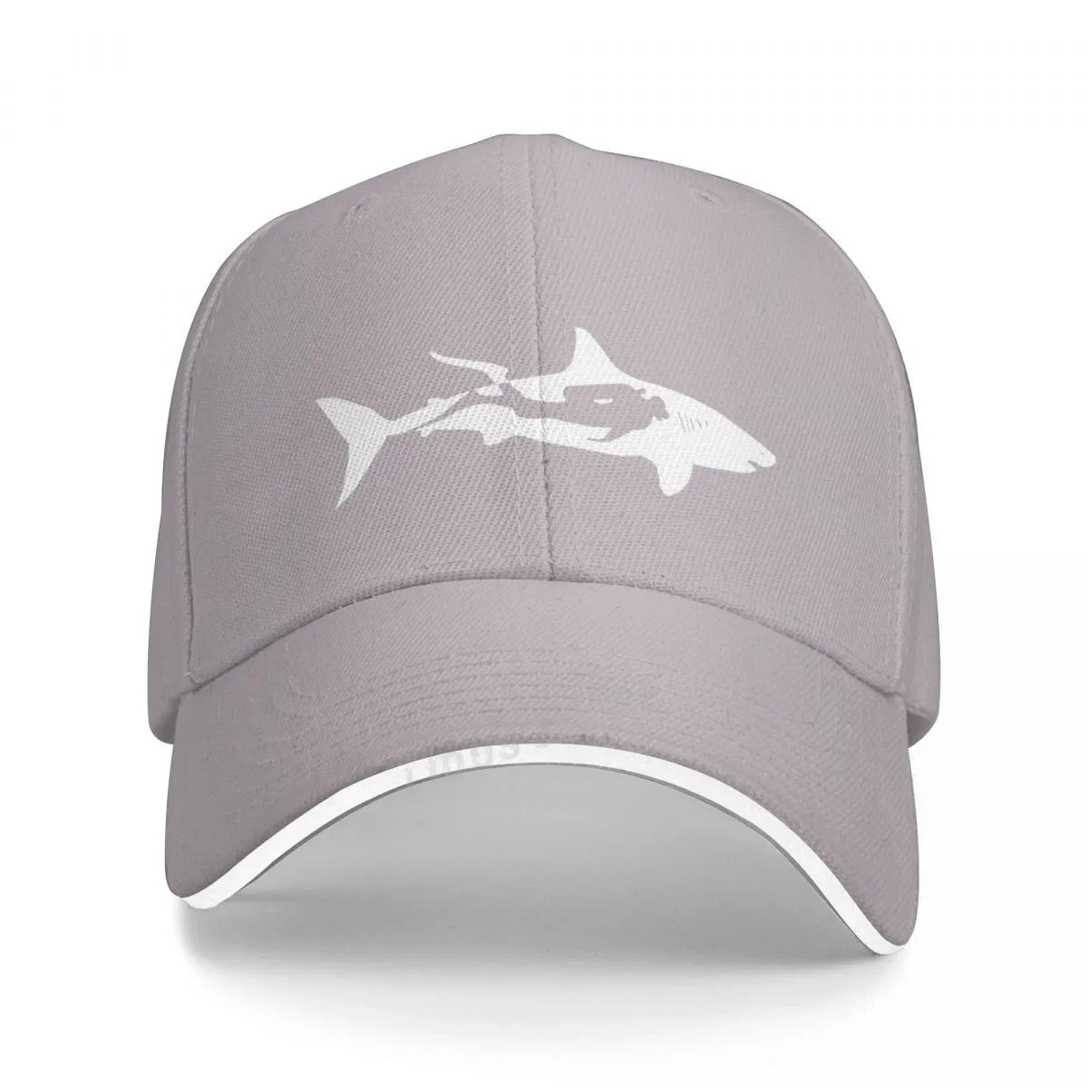 Shark Diver Scuba Diving Dive Baseball Caps Adjustable Fashion Casual Outdoor Style Dive Shark Hats