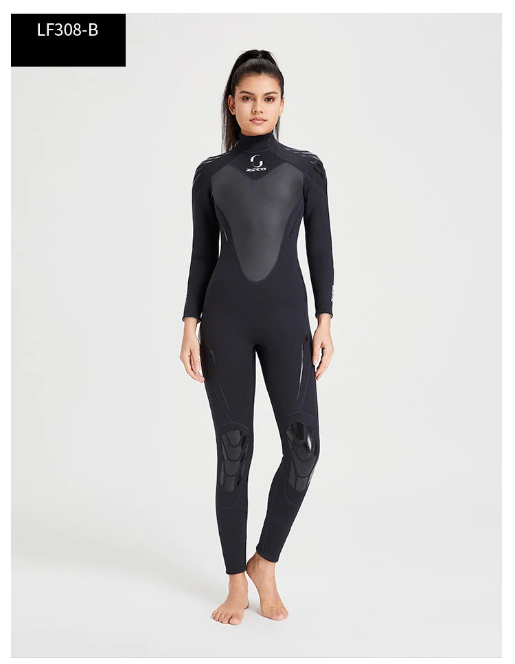 Women Men 3mm Neoprene Wetsuits Full Body Scuba Diving Suit  Snorkeling Surfing Swimming Long Sleeve Keep Warm Water Wetsuits
