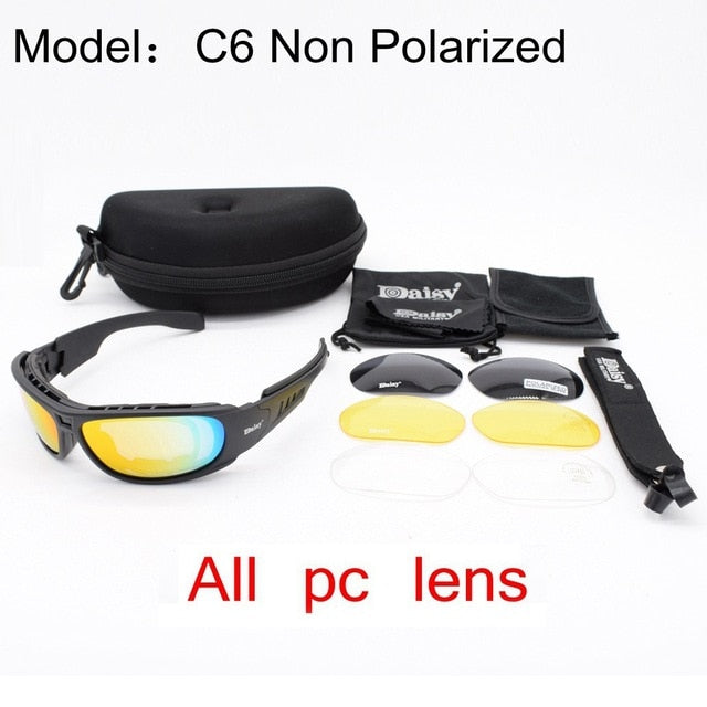 Polarized Military Sunglasses Airsoft Tactical Glasses UV400 War Game Outdoor Sport Hiking Shooting Glasses