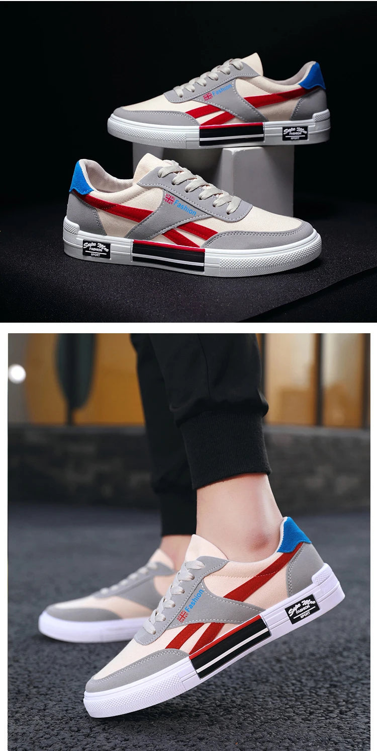 Summer Fashion Men Sneakers Breathable Casual Shoes for Man Flat Casual Sneakers Mens 2024 New Vulcanized Shoes Erkek Ayakkabı