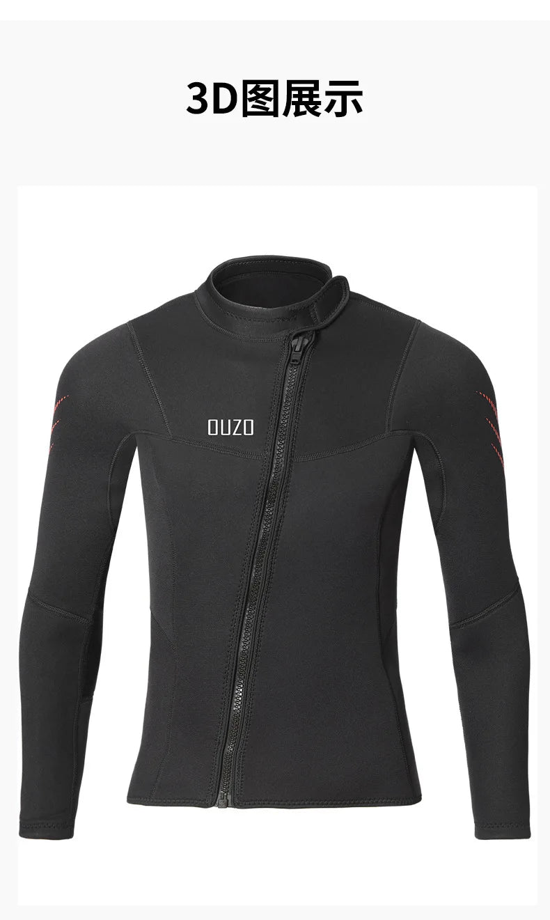 3MM Neoprene Wetsuit Men Surf Scuba Equipment Underwater Fishing Spearfishing Kitesurf Swimwear WetSuit Equipment Diving Suit