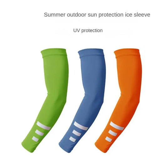 Quick-drying Arm Sleeves Night Running Reflective Sports Sleeves Ice Summer Outdoor Sports Fitness Sunscreen Sleeves Breathable