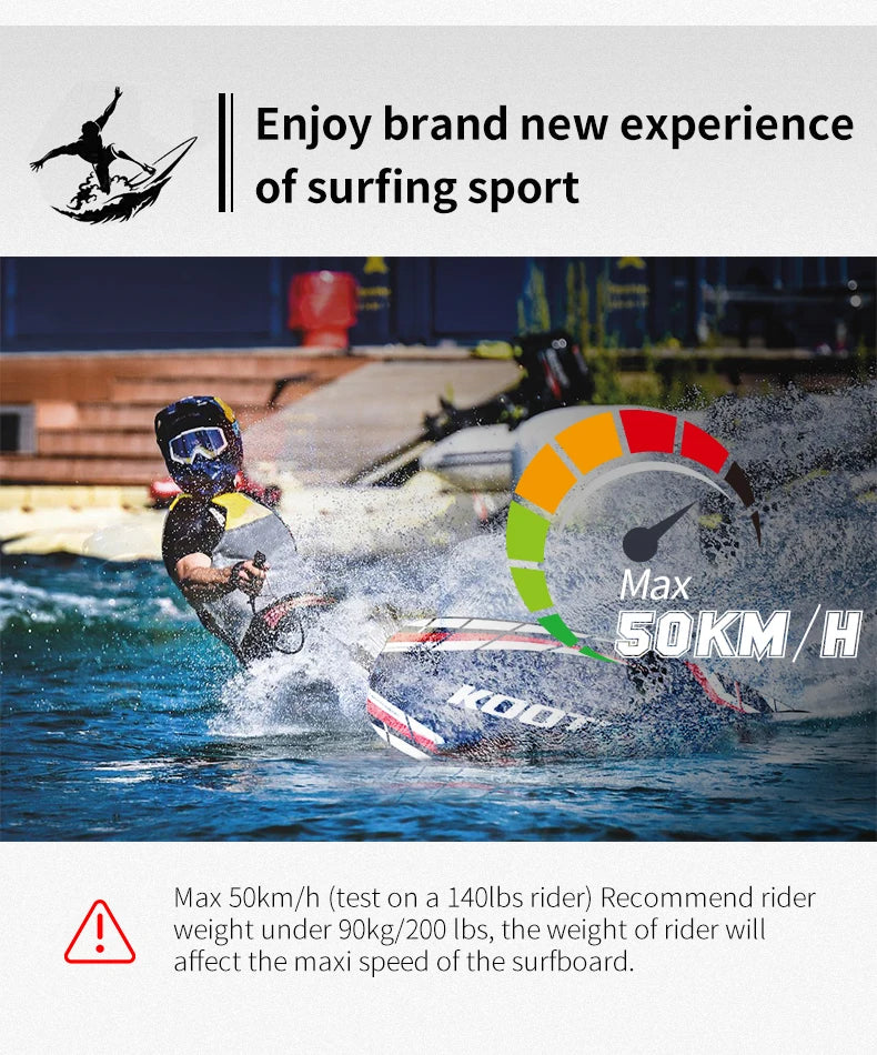KOOTU Jet Surfboards Full Carbon Fiber Surfboards Gasoline Surfboards 109cc Power Electric Surfboards Water Surfboards