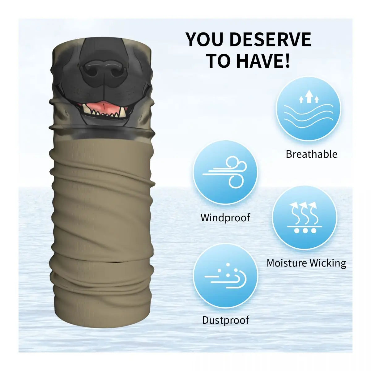 Striped Hyena Bandana Neck Cover Printed Wrap Scarf Multi-use FaceMask Outdoor Sports For Men Women Adult Washable