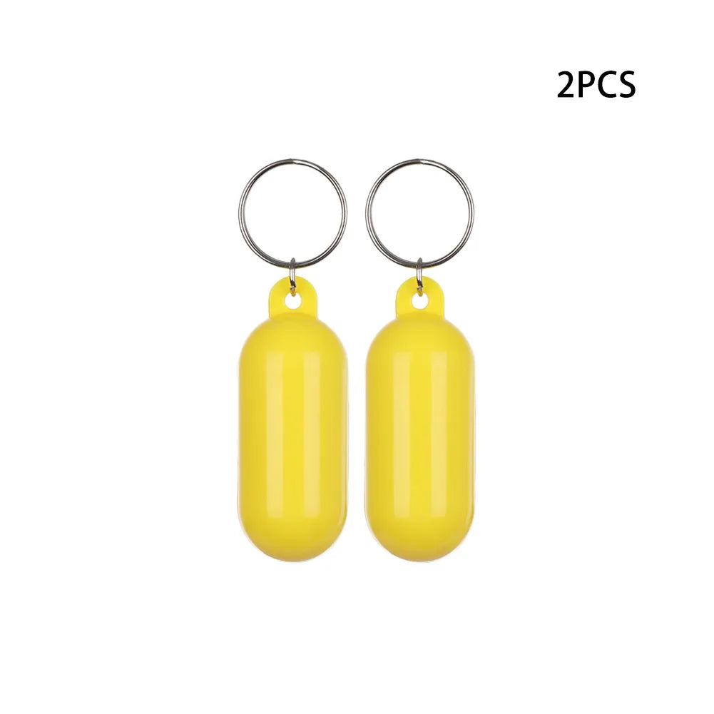 2pcs Floating Keyring Buoyant Key Ring Marine Sailing Boat Float Keychain Keys Buckle Marine Sailing Boat Accessories