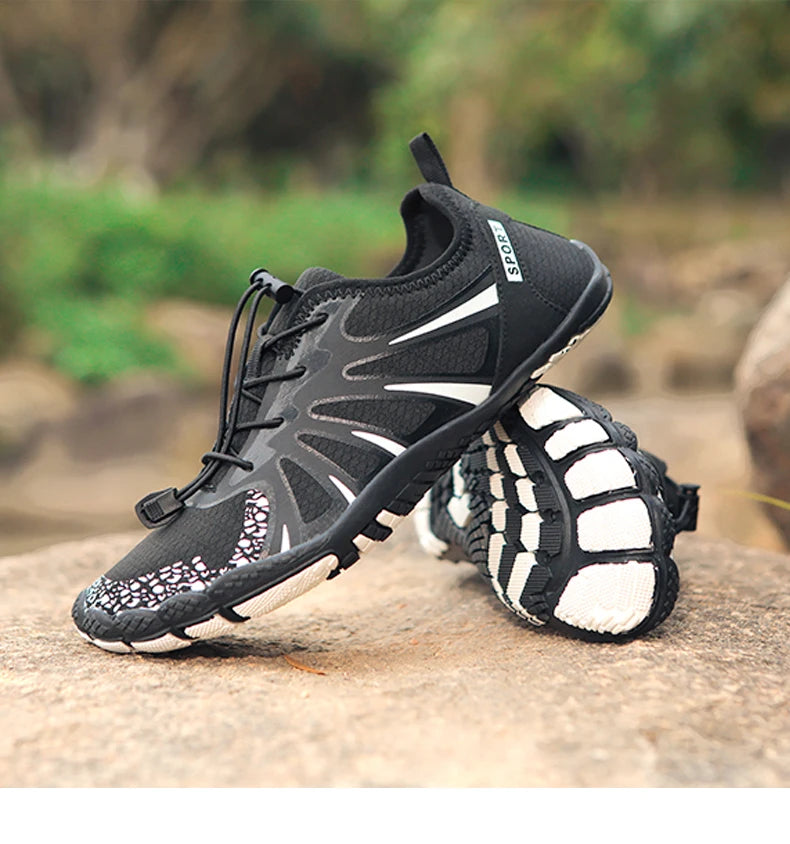 Men's Water Shoes Rubber Soles Nonslip Breathable Fast Drying Shoes Leisure Climbing Beach Swimming Shoes 2024 New