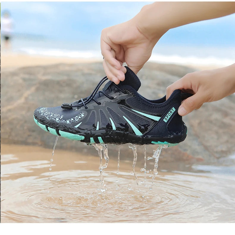 Men's Water Shoes Rubber Soles Nonslip Breathable Fast Drying Shoes Leisure Climbing Beach Swimming Shoes 2024 New