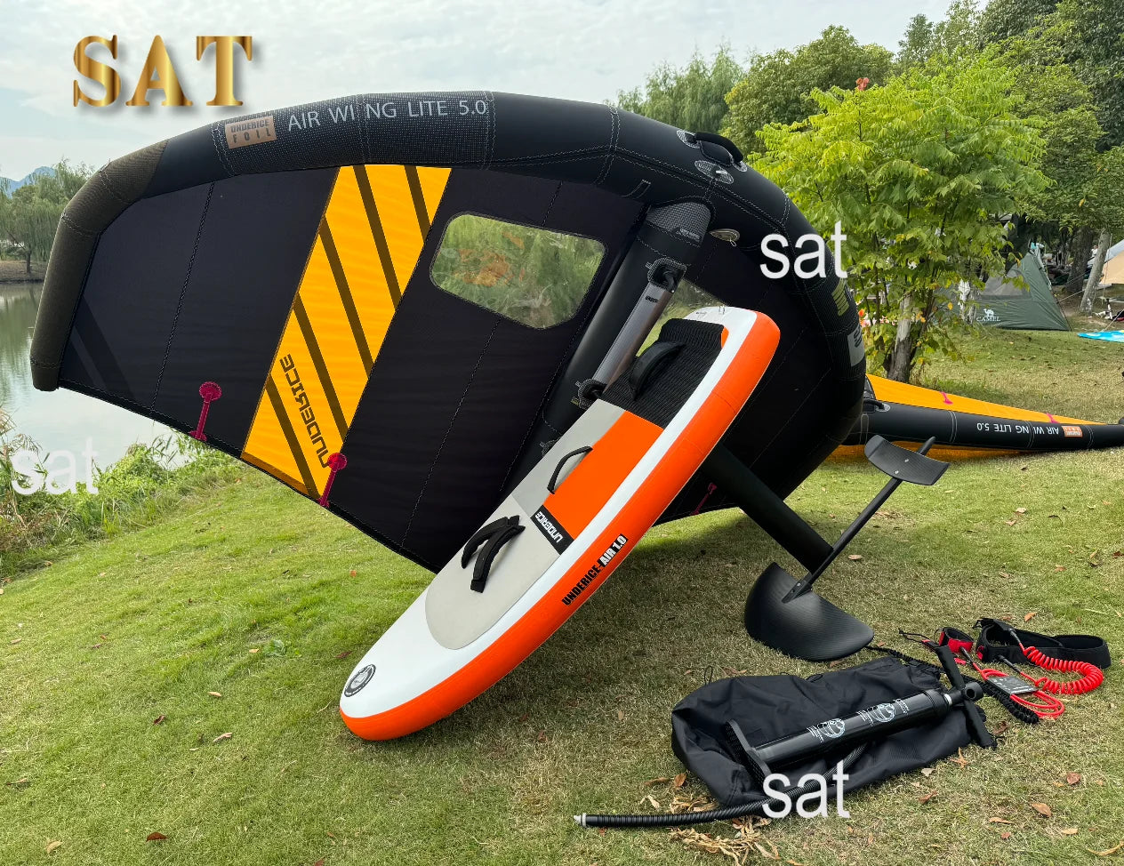 Wholesale OEM Surfboard Kite Surfing Wing Foil Wingsurf Hydrofoil Watersports High Quality Inflatable Wing Foil
