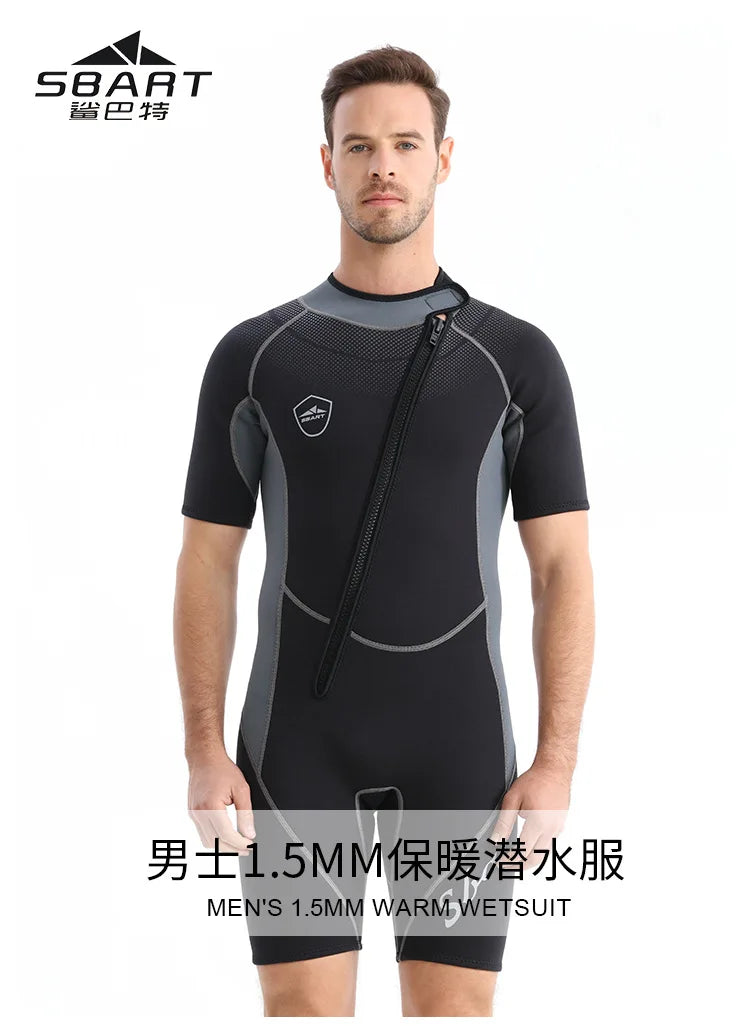 Wetsuit Man Surf Suit 1.5mm Neopreno Kitesurf Diving Suit Snorkeling Swimwear Rash Guards Kayaking Clothing Male Swimsuits